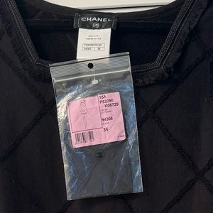 Chanel Black Quilted Sleeveless Dress NWT